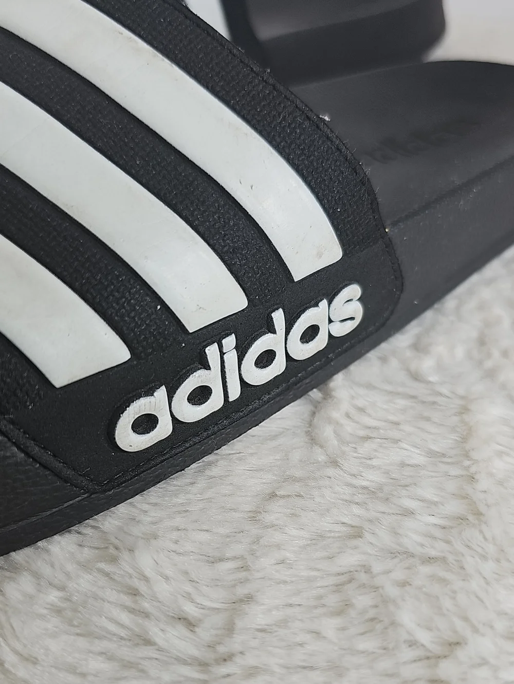 ​adidas Classic 3-Stripe Slide Sandals Black White NWOT Men's Sz (6)  M